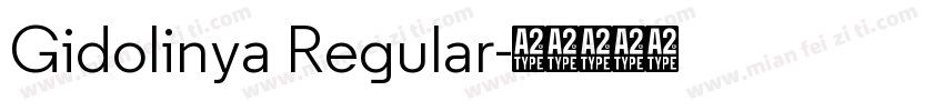 Gidolinya Regular字体转换